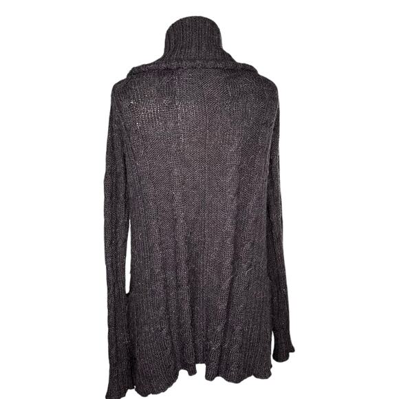 ALLSAINTS All Saints Women's Flex Knit Alpaca Blend Cardigan Sweater Size 6 Gray - Picture 3 of 8